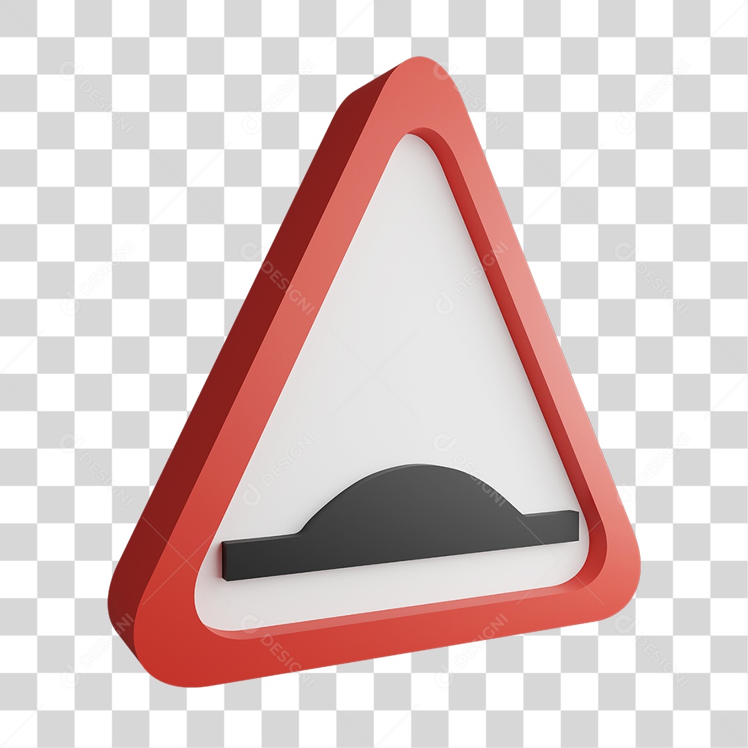 Placa de Aviso PNG Transparente