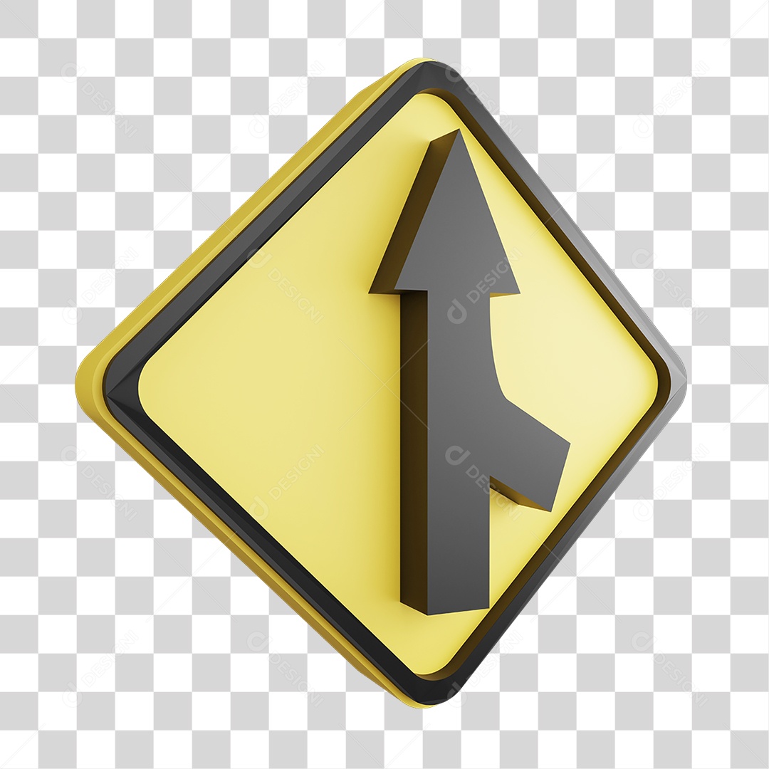 Placa de Aviso PNG Transparente