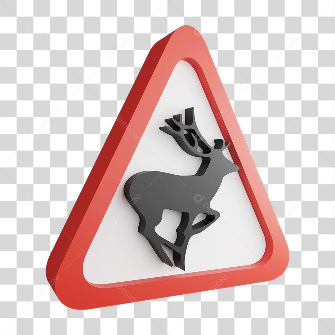 Placa de Aviso PNG Transparente