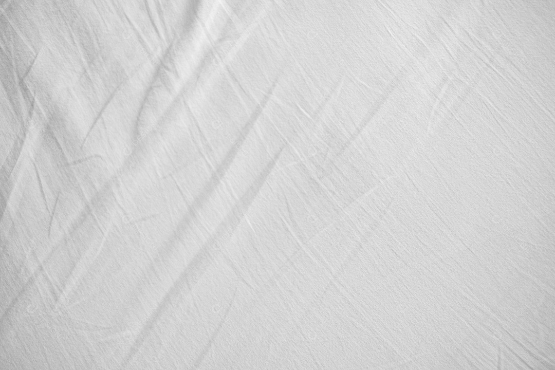 Textura gradiente de linho branco estilo de curva turva de tecido de luxo abstrato, roupa de cama enrugada e sombras cinza escuras, plano de fundo