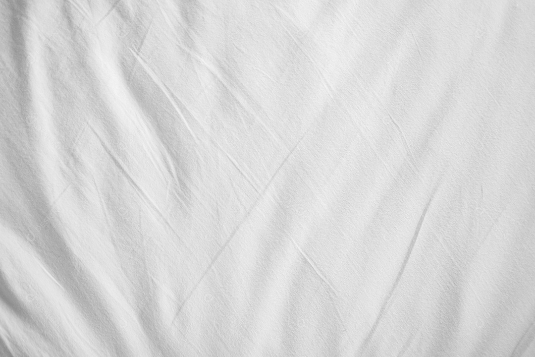 Textura gradiente de linho branco estilo de curva turva de tecido de luxo abstrato, roupa de cama enrugada e sombras cinza escuras, plano de fundo