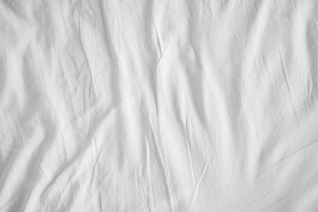 Textura gradiente de linho branco estilo de curva turva de tecido de luxo abstrato, roupa de cama enrugada e sombras cinza escuras, plano de fundo