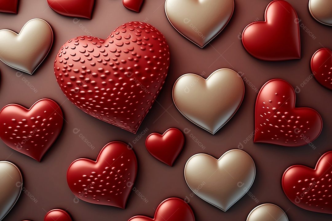 Background de corações