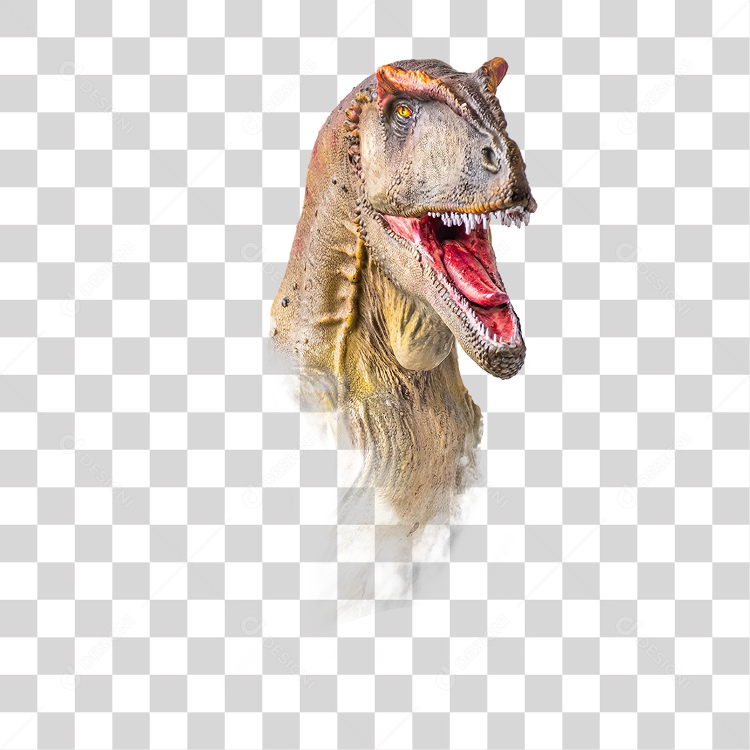 Objeto 3D Dinossauro Pré-histórico Para Composição PNG Transparente