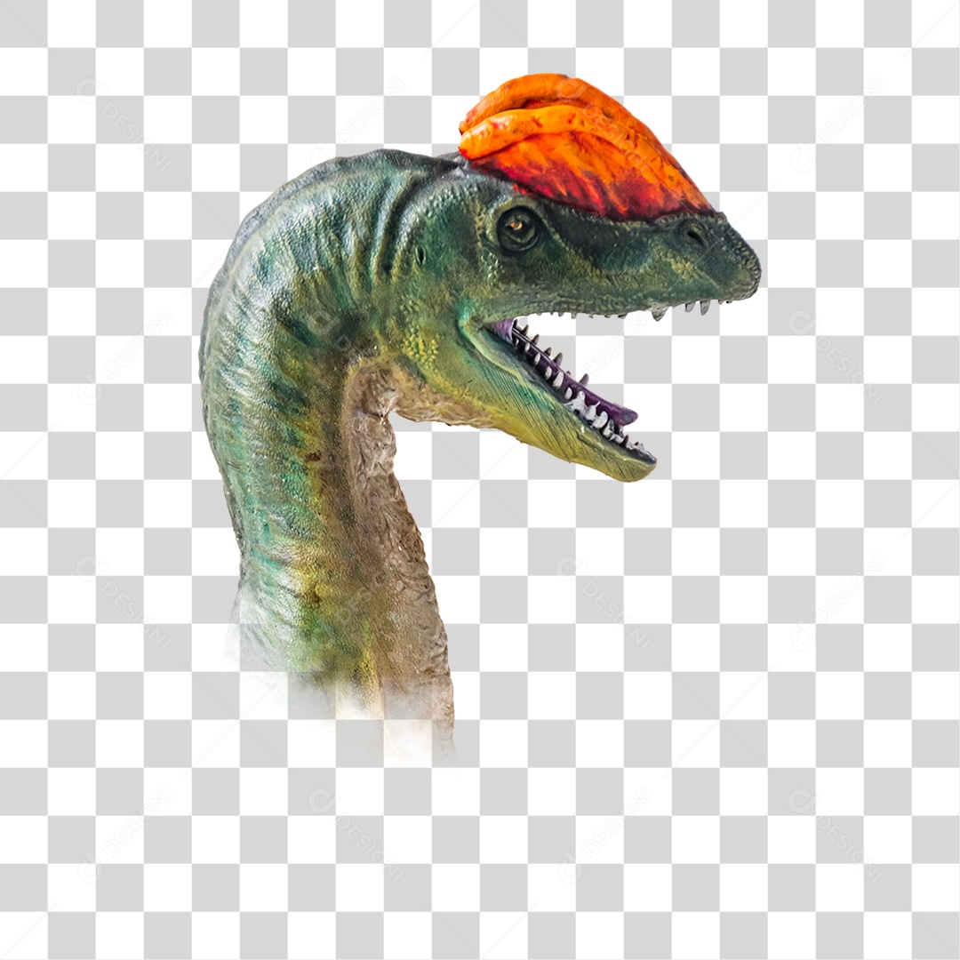 Objeto 3D Dinossauro Pré-histórico Para Composição PNG Transparente