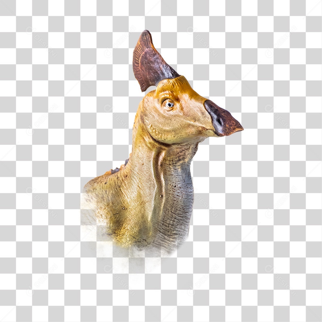 Objeto 3D Dinossauro Pré-histórico Para Composição PNG Transparente