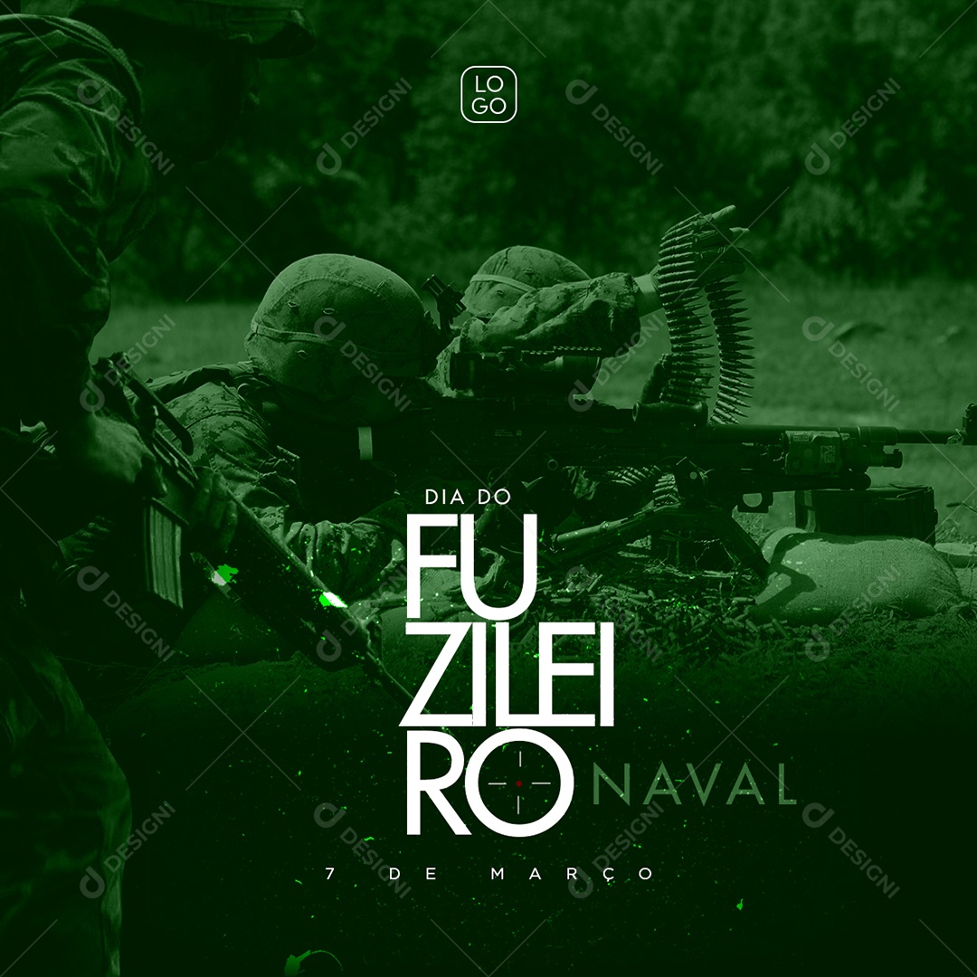 Dia do Fuzileiro Naval 7 De Março Social Media PSD Editável