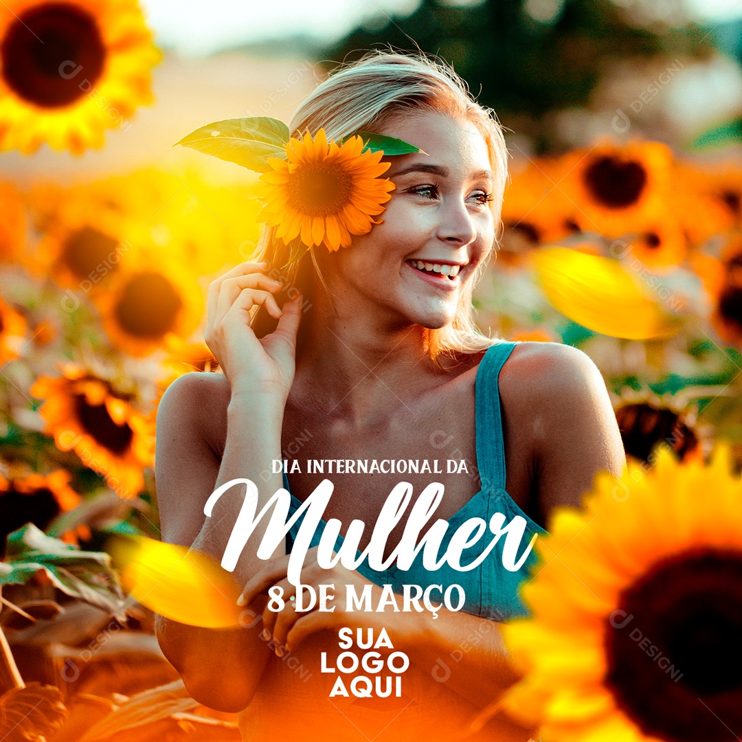 Social Media Dia Internacional da Mulher 8 de Março PSD Editável