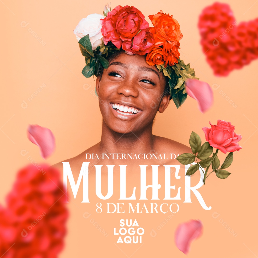 Social Media Dia Internacional da Mulher 8 de Março PSD Editável