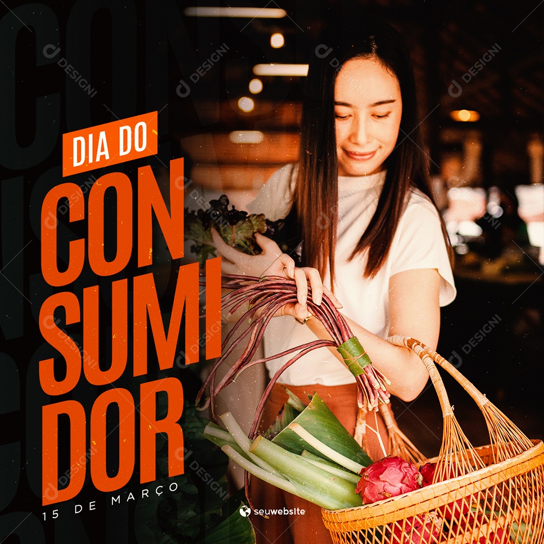Consumer Day March 15th Social Media PSD Editable
