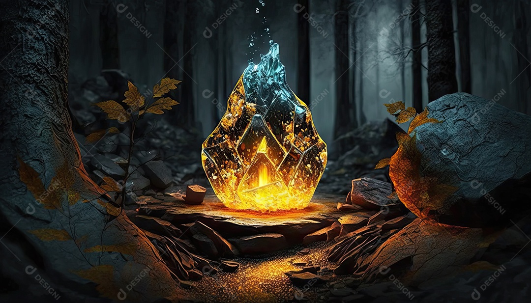 Ilustração do ambiente do jogo.