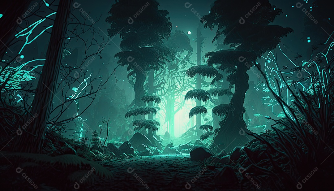 Ilustração do ambiente do jogo