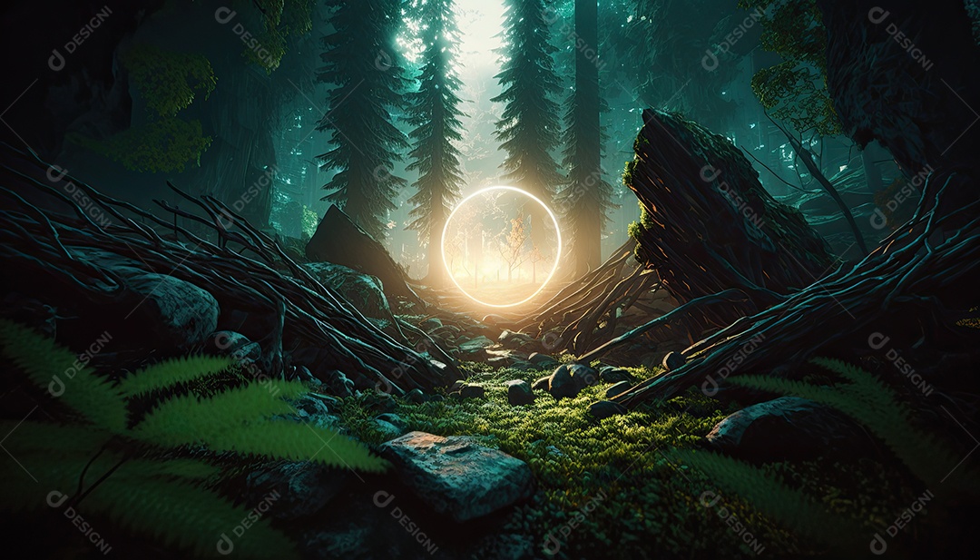 Ilustração do ambiente do jogo