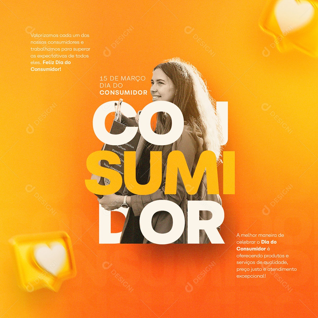 Dia Do Consumidor 15 de Março Social Media PSD Editável