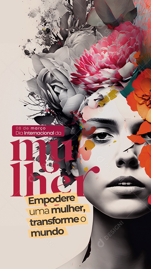 Story Onde Quer que Uma Mulher Decida Estar Dia Internacional Da Mulher Social Media PSD Editável