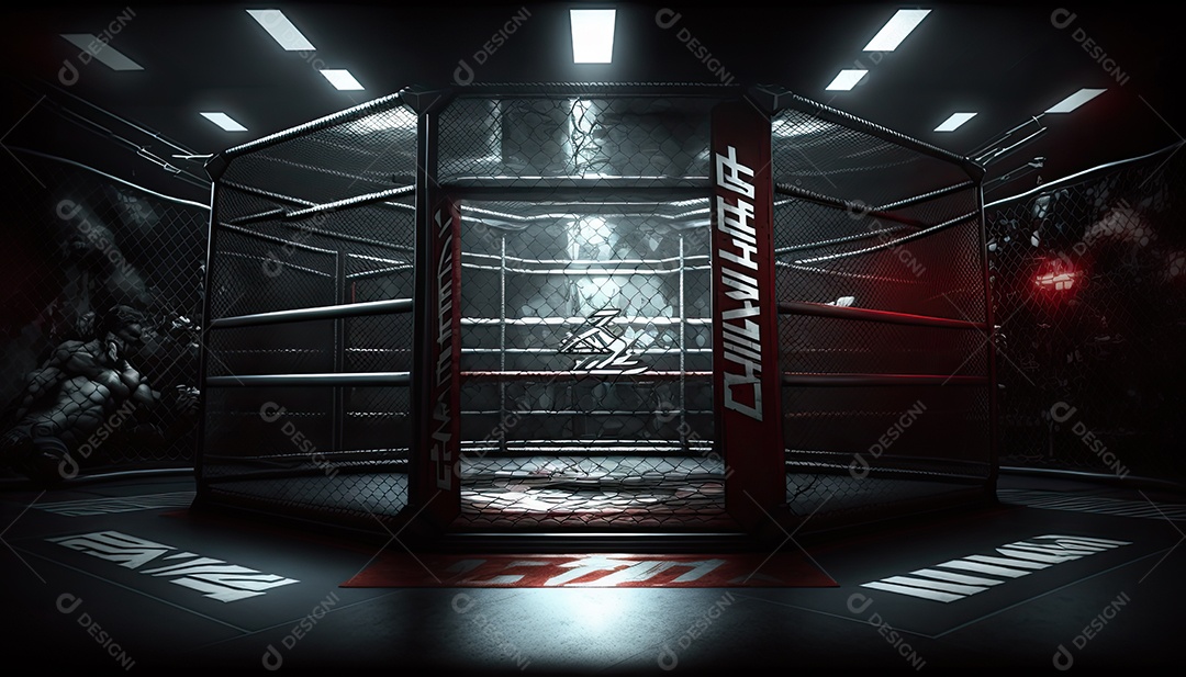 Ilustração sobre artes marciais mistas, MMA