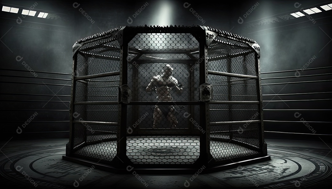 Ilustração sobre artes marciais mistas, MMA