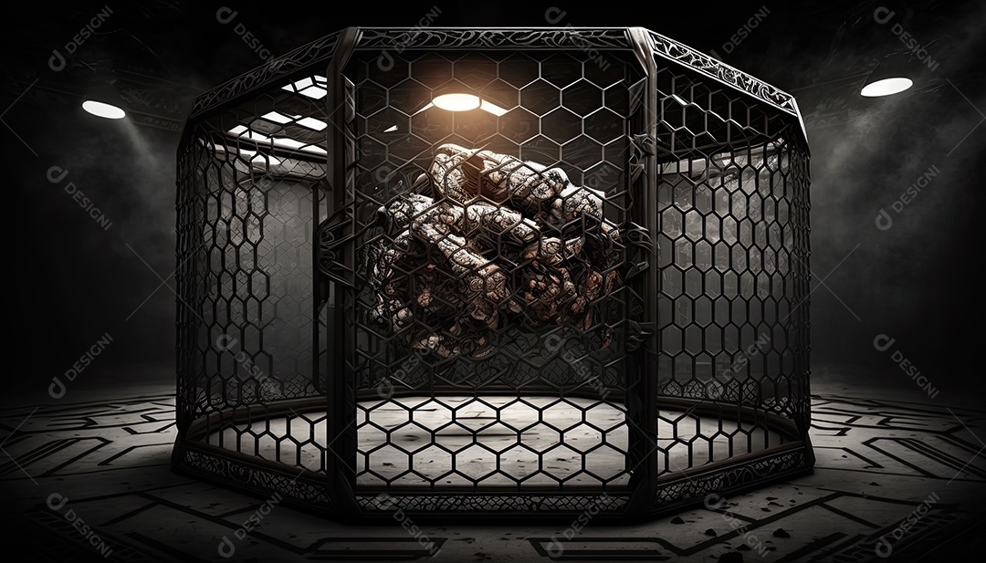 Ilustração sobre artes marciais mistas, MMA