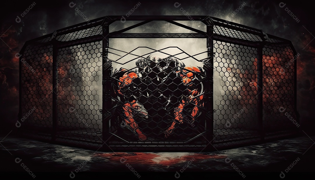 Ilustração sobre artes marciais mistas, MMA