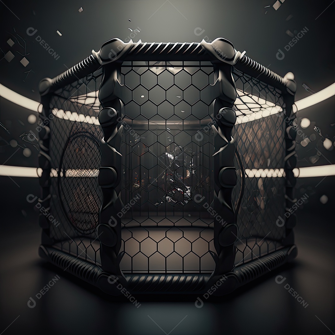 Ilustração sobre artes marciais mistas, MMA