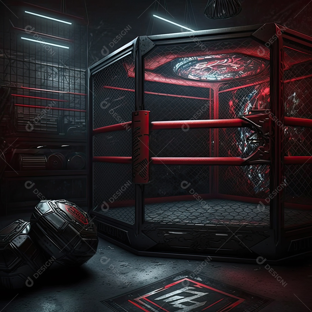 Ilustração sobre artes marciais mistas, MMA