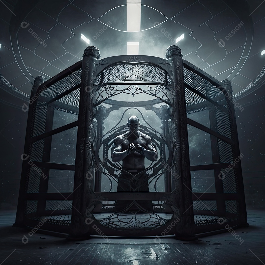 Ilustração sobre artes marciais mistas, MMA