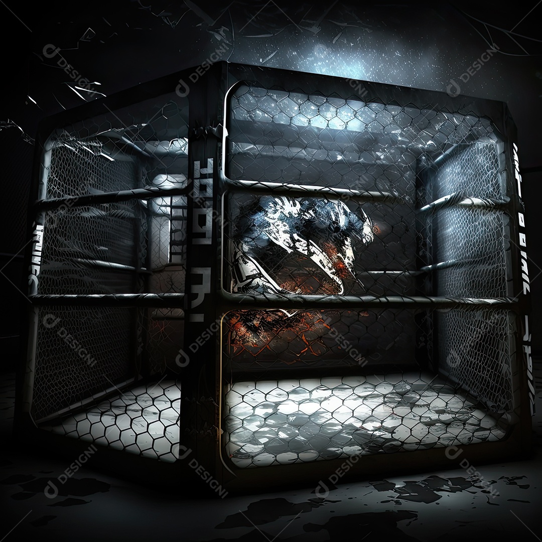 Ilustração sobre artes marciais mistas, MMA