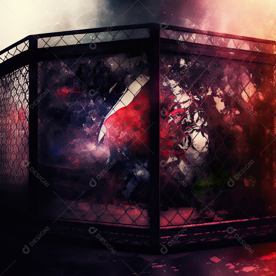 Ilustração sobre artes marciais mistas, MMA