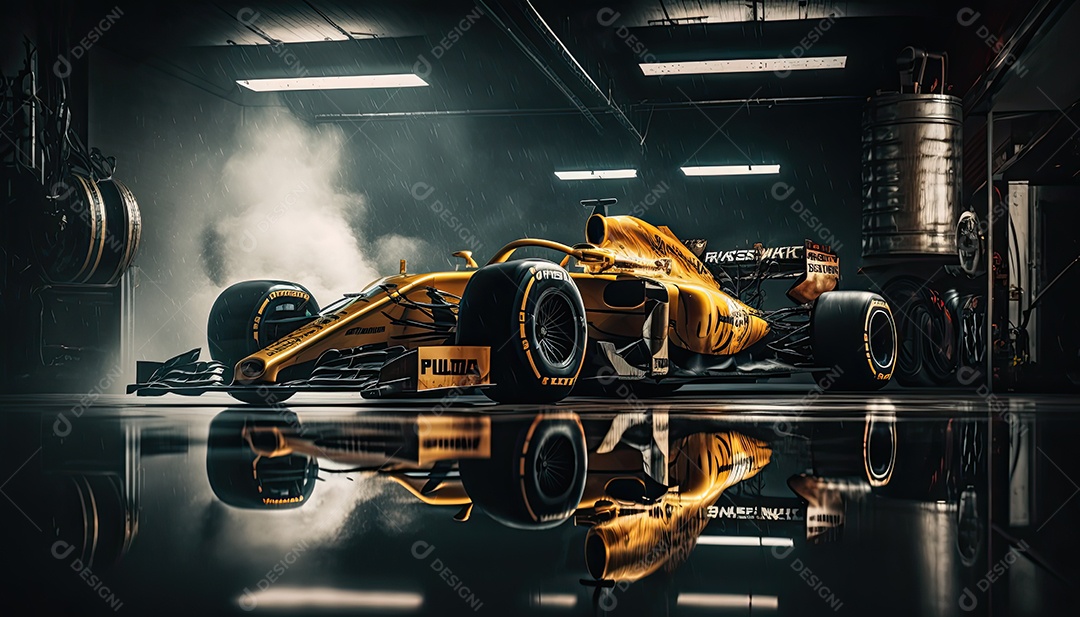 ilustração de carro de corrida