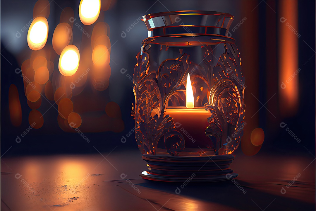 Dia Internacional da Luz, 16 de maio, lâmpada emitindo renderização foto realista