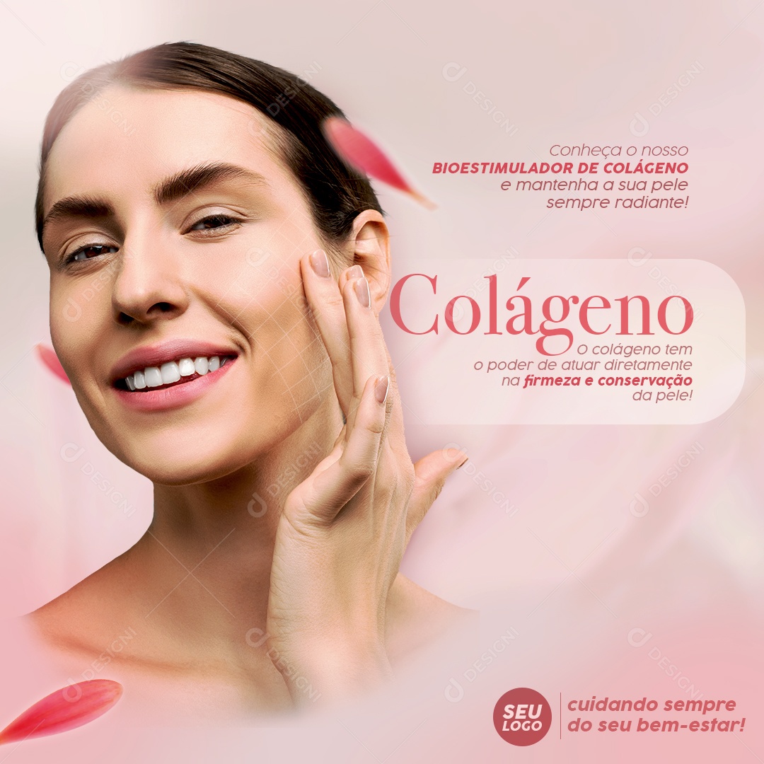 Social Media Bioestimulador de Colágeno Clínica de Estética PSD Editável