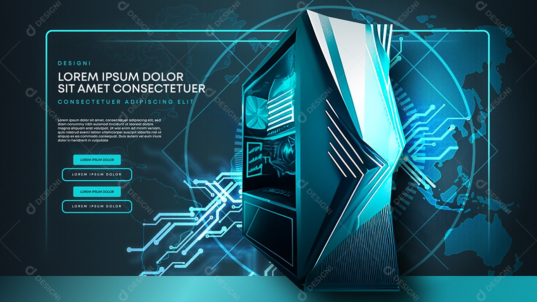 Layout Tecnologia AI + EPS Editável