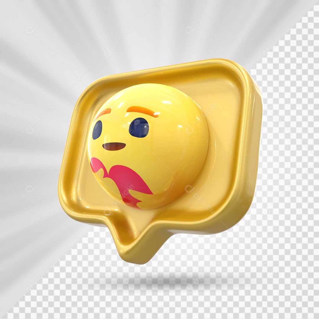 Emoji Amarelo Feliz E Abraçando O Coração Elemento 3D PSD