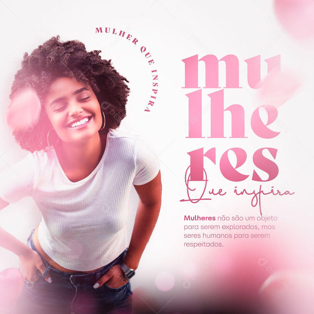 Mulheres Não São Um Objeto Para Serem Explorados Dia Internacional Da Mulher Social Media PSD Editável