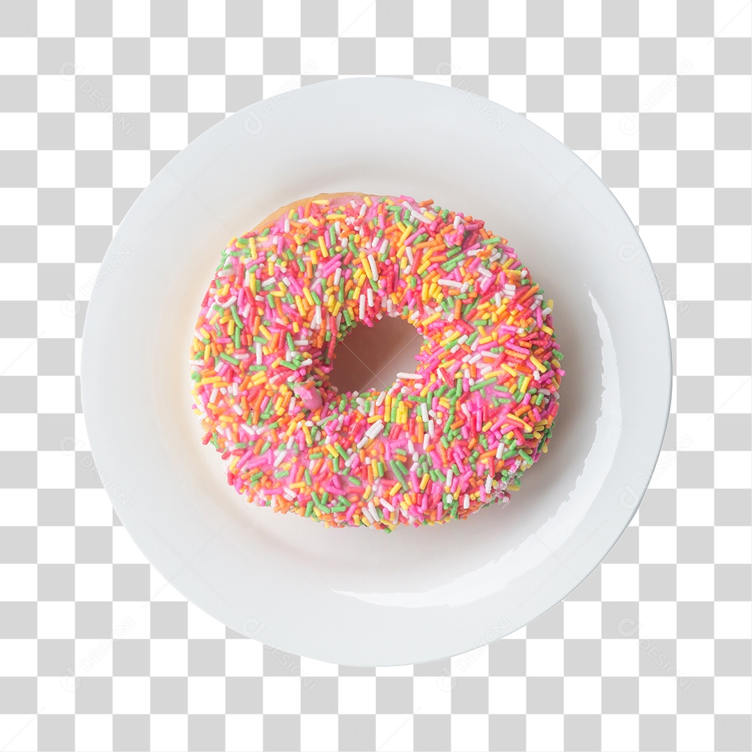 Rosquinha Rosa PNG Transparente