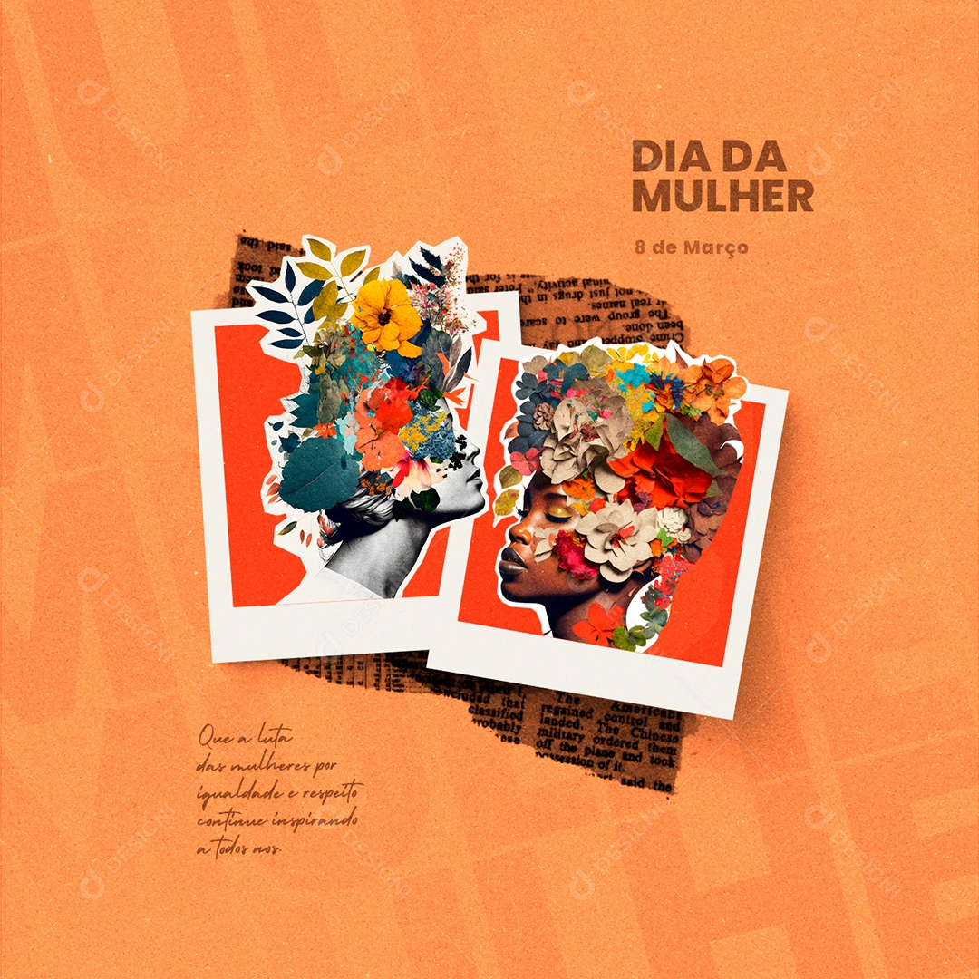 Dia Internacional da Mulher 8 de Março Social Media PSD Editável
