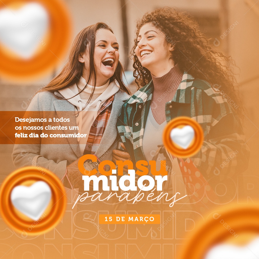 Feliz Dia Do Consumidor 15 de Março Social Media PSD Editável