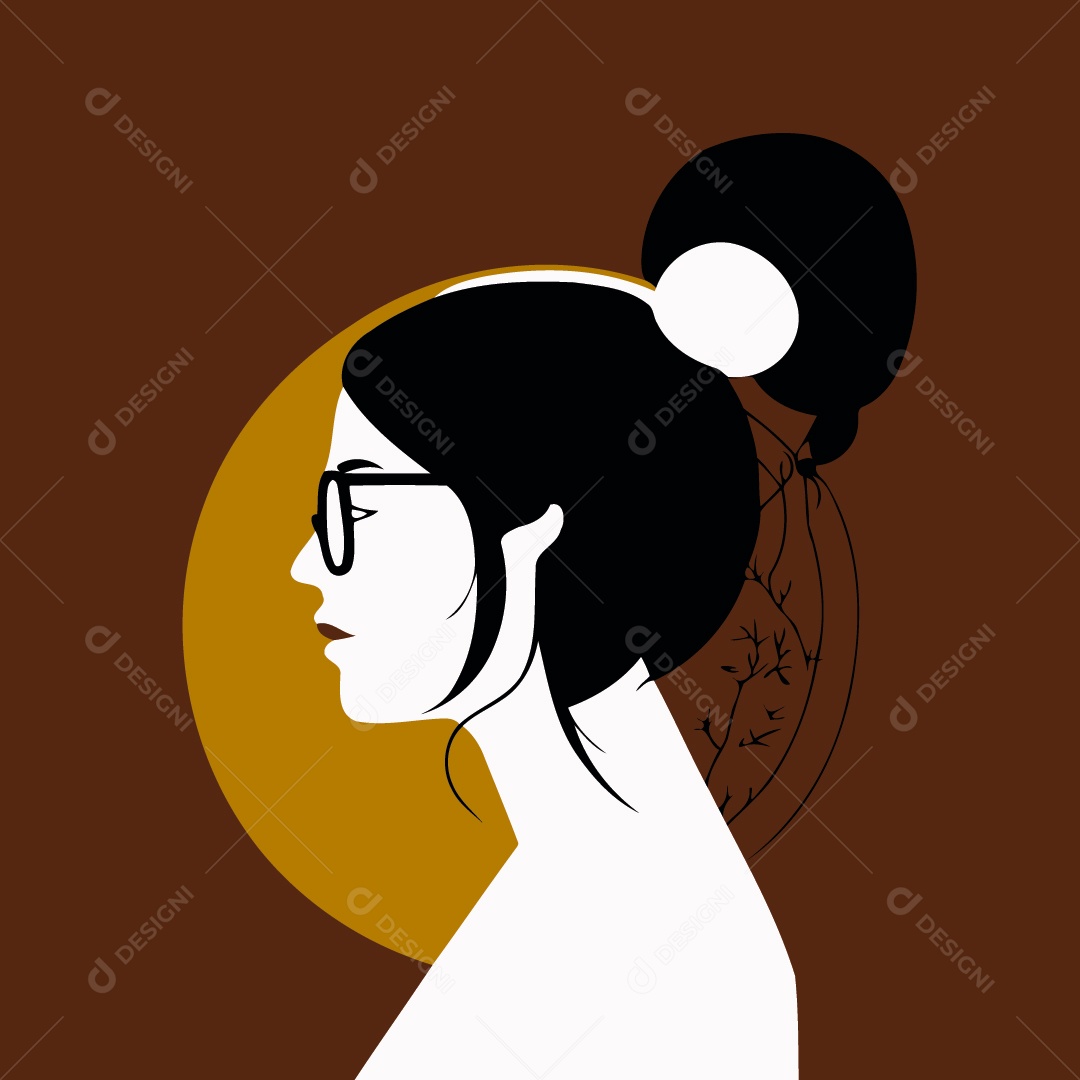 Ilustração dia internacional da mulher 08 de Março Vetor EPS