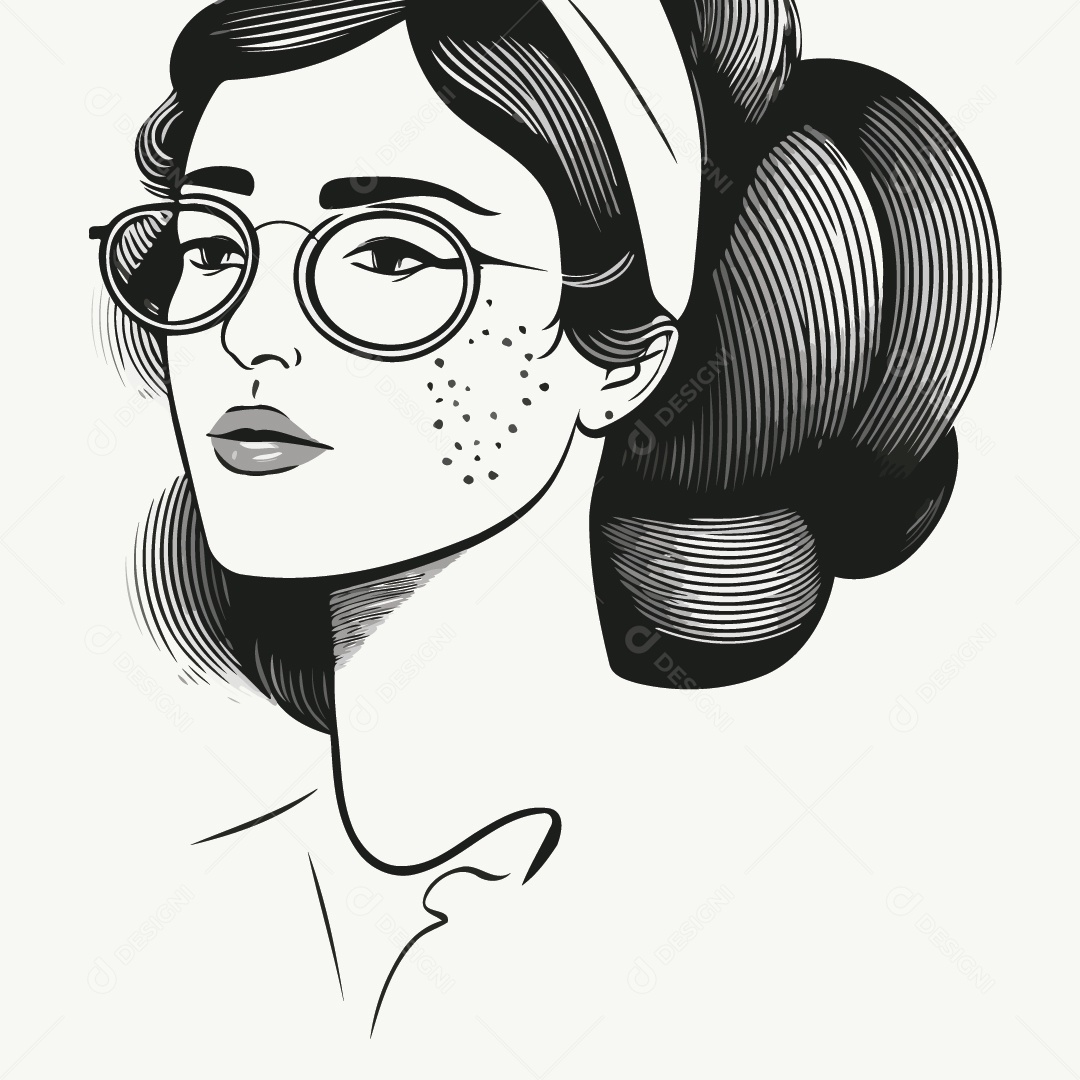 Ilustração Dia Internacional da Mulher 08 de Março Vetor EPS