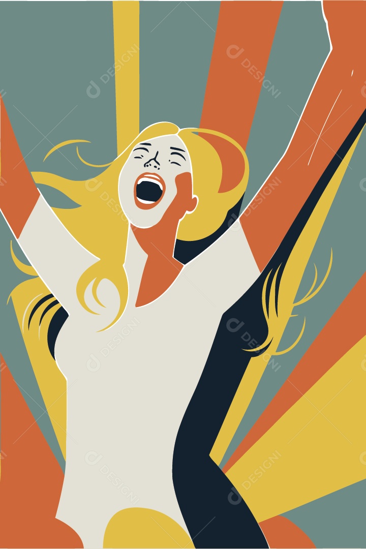 Ilustração Dia Internacional da Mulher 08 de Março Vetor EPS