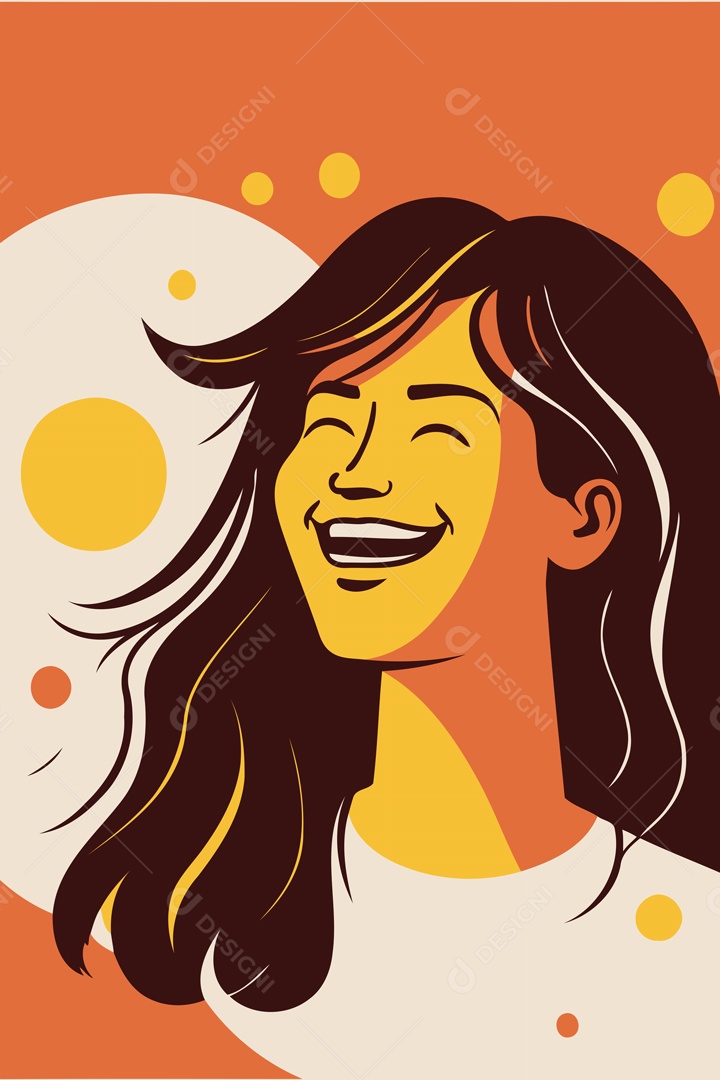 Ilustração Dia Internacional da Mulher 08 de Março Vetor EPS