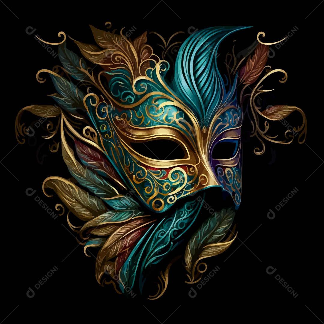 Ilustração de Carnaval Vetor EPS Editável