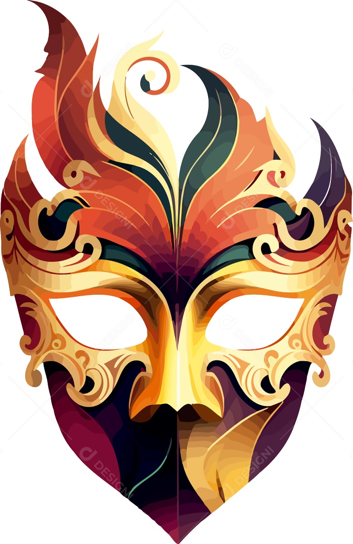 Ilustração de Carnaval Vetor EPS Editável