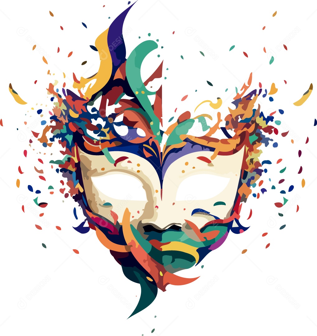 Ilustração de Carnaval Vetor EPS Editável