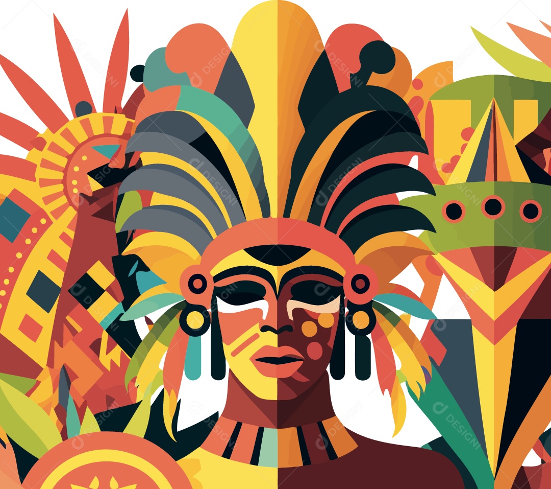 Ilustração de Carnaval Vetor EPS Editável