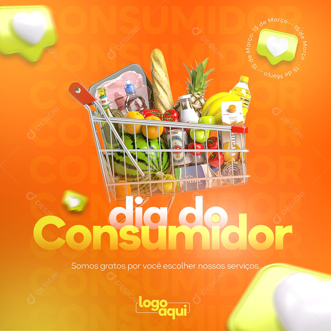 Dia Do Consumidor 15 de Março Social Media PSD Editável