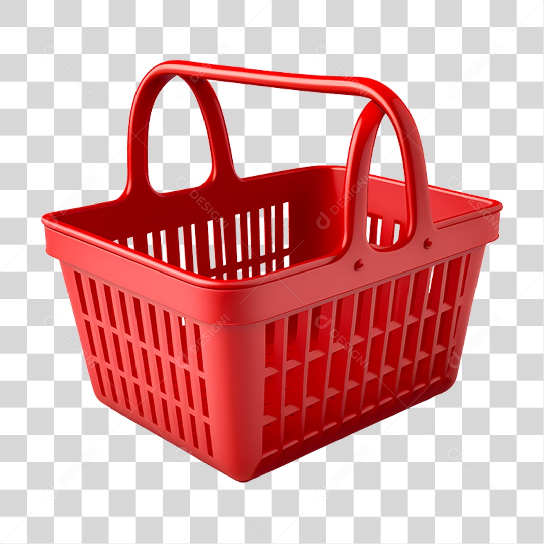 Cesta de Supermercado PNG Transparente