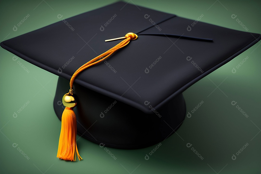 Chapéu de Formatura Fundo Verde