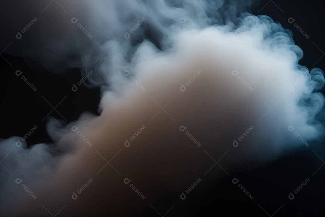 Background de fumaça sobre fundo preto