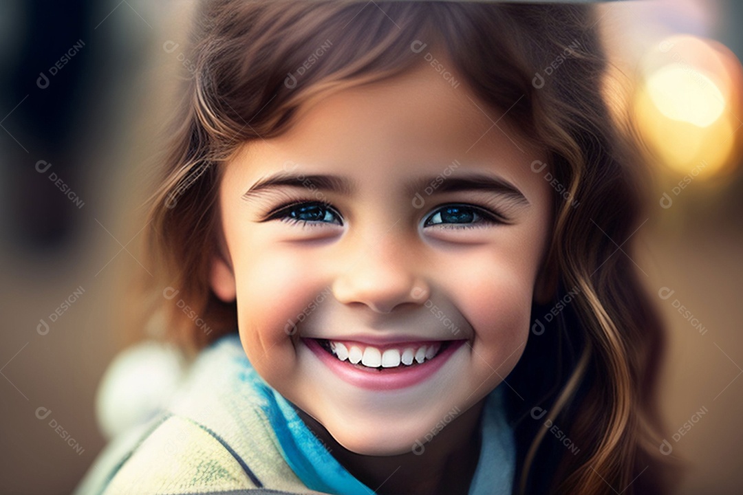 Pequena brincalhona linda linda garota rindo